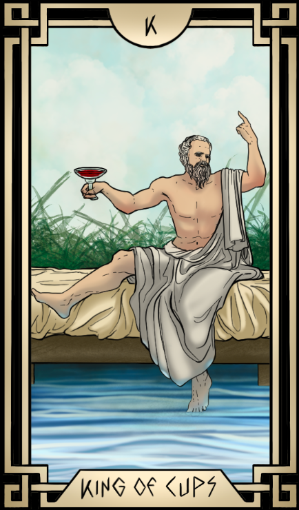 Stoic Tarot King of Cups Tarot Card