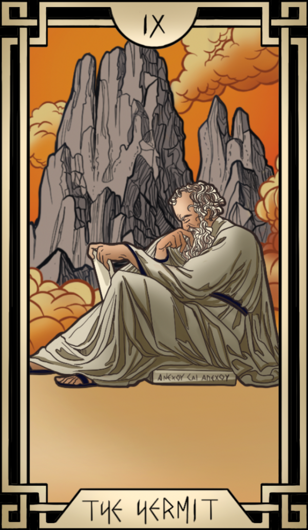 Stoic Tarot The Hermit Tarot Card